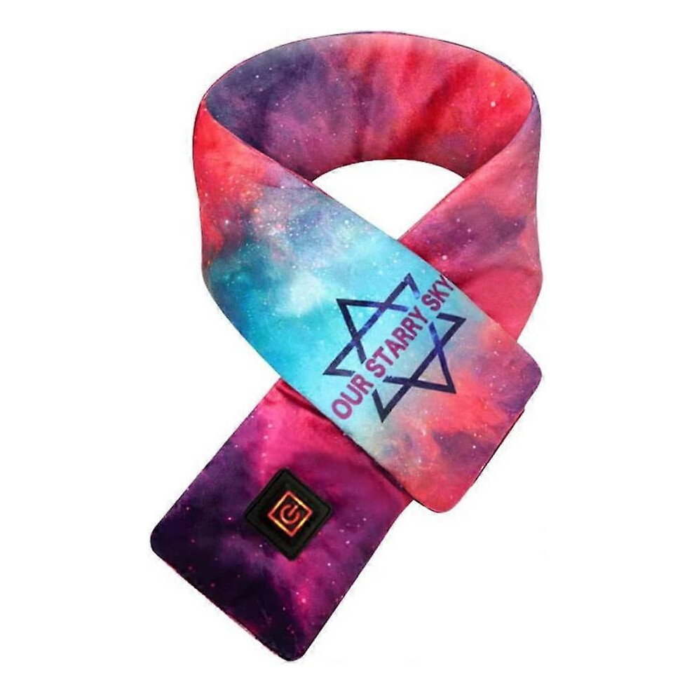 Konhill (As Show, One Size) Usb Rechargeable Heated Scarf Heating Scarf Heated Scarf For Men And Women 3 Heating Temperature Settings (Color : Spades, Size :