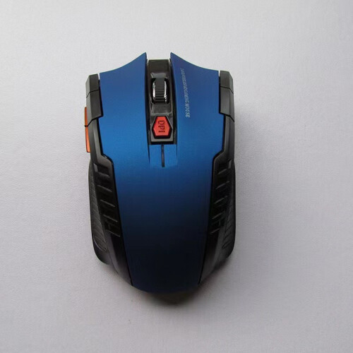 (Blue) 2.4G Wireless Mouse 1600DPI Optical Mouse Gaming Mouse for Computer 6 Button Wireless Mouse with USB Receiver for PC Laptop Accessories