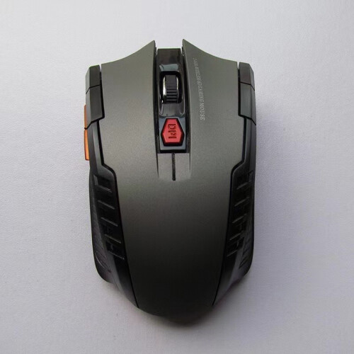 (Silver Gray) 2.4G Wireless Mouse 1600DPI Optical Mouse Gaming Mouse for Computer 6 Button Wireless Mouse with USB Receiver for PC Laptop Accessories