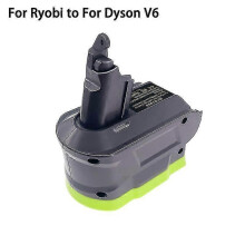 (As show, One size) Adapter Compatible Ryobi 18v Battery Convert To Compatible Dyson V6 V7 V8 Vacuum Cleaner Use P107 P108 Battery Adapter_SSDLV