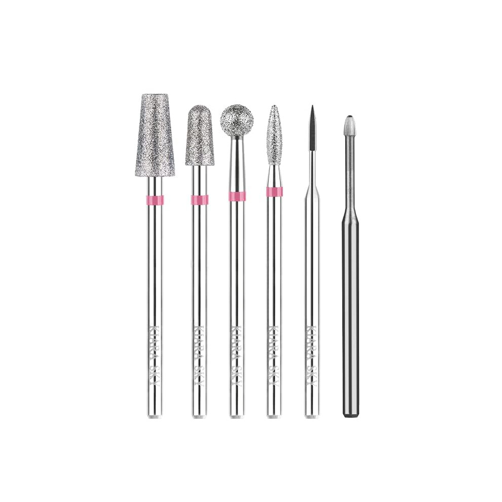 Hemel Kiara Sky Cuticle Bit And Bundle - Diamond Cuticle Drill Bits - Long Lasting Nail Drill Bits - Professional Cleaner Tool For Under Nails (C