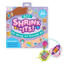 Ooly Shrink-Its! 24-teiliges DIY-Schrumpfkunst-Armband-Set zum Erstellen von BFF-Armbndern. Enthlt 20 vorgeschnittene Kunststoffanhnger und mehr!