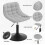 Dressing Table Chair, Height Adjustable Dressing Table Stool with Back 3