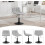 Dressing Table Chair, Height Adjustable Dressing Table Stool with Back 7