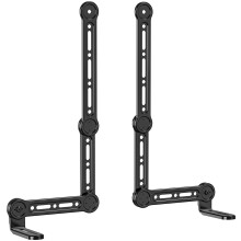 WALI Soundbar-Halterung unter oder ber dem Fernseher, universelle Soundbar-Montagehalterung, passend fr Soundbars bis zu 33 Pfund, passend fr die