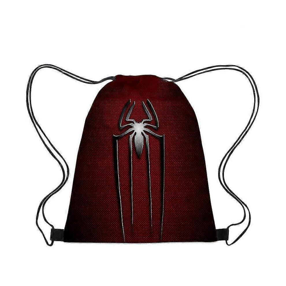 (Style 4, One size) 3d Spider-man Drawstring Pocket Spider-man Strap Pocket Portable Drawstring Strap Pocket Backpack UY-image-OPC-PG9C7JS-NEW