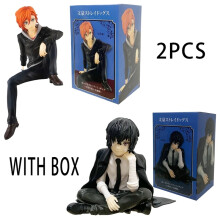 (2PCS-With box) Japanese Anime Dazai Osamu Figurine Bungo Stray Dogs Action Figures PVC Model Collection Peripheral
