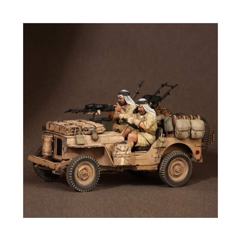 Maxpower (931) 1/35 Resin Figure Unpainted Model Kit, Military Theme, Arab Soldier Patrol Unassembled And Unpainted