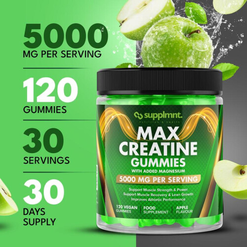 "5000mg Creatine Gummies with Magnesium, 120pcs" 2