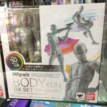 (body kun grey, with box) High Quality BJD Grey Color Ver. Black PVC Action Figure Collectible Model Toy
