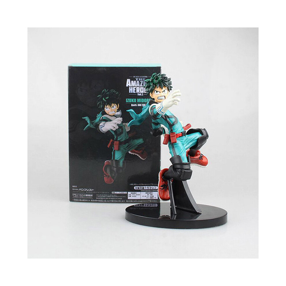Maxpower (Deku With Box) Anime My Hero Academia Figure Pvc Age Of Heroes Figurine Deku Action Collectible Model Decorations Doll