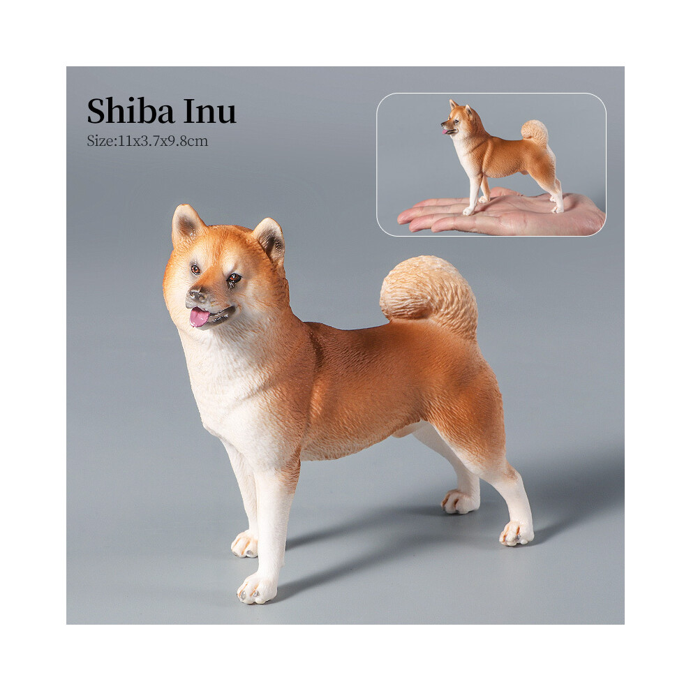 Maxpower (Dog-14) Farm Dog Animals Model Husky German Shepherd Saint Bernard Action Figure Puppy Figurines Pvc Cute Collection