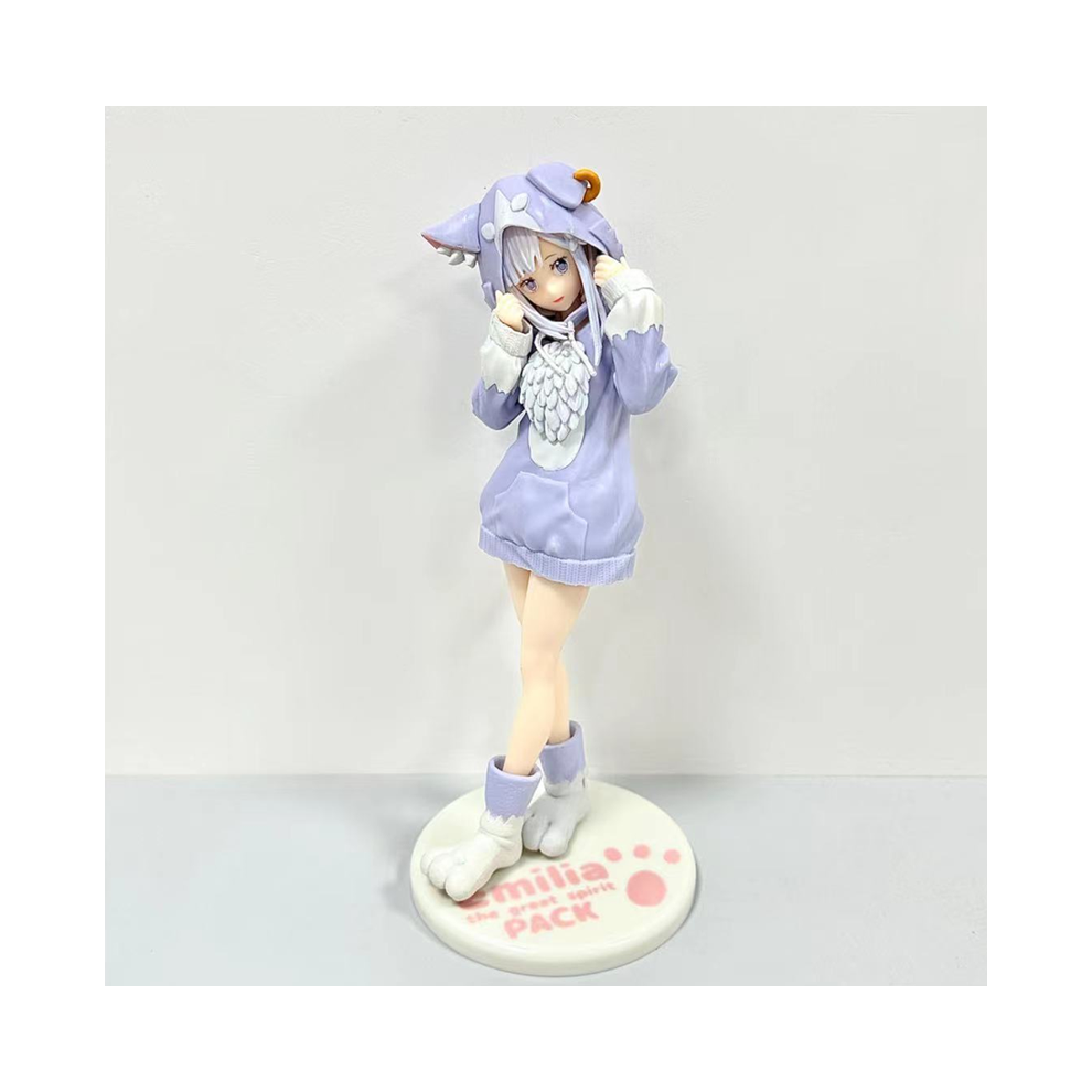 Maxpower (Emilia B, With Box) 20Cm Re: Zero-Starting Life In Another World Anime Figure Emilia Rem Ram Puck Starting Action Figures