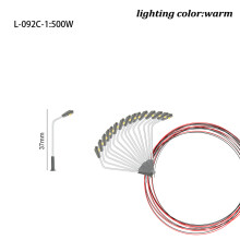 (3.7cm warm lighting) 1:100-500 Scale Model LED 3V Street Lamp Lighting Single Head Train Layout Landscape