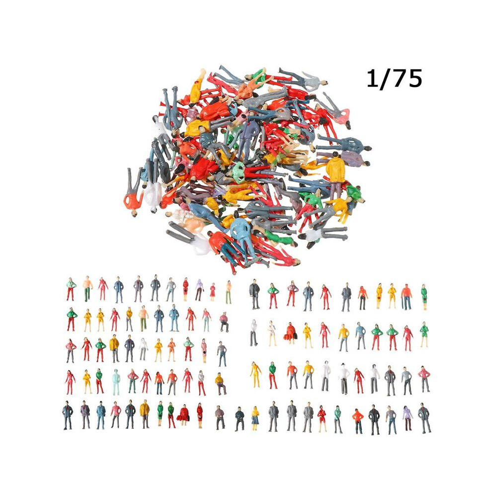 Maxpower (H 2.2-2.6Cm) 100Pcs 1:100/1:150/1:75/1:50 Scale Plastic People Figures Model Building Passengers Diy Character Mixed
