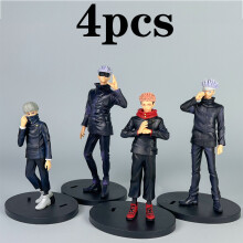(4pcs) Anime Jujutsu Kaisen Inumaki Toge And Geto Suguru Series Standing Model Toy Gift Collection Action Figure