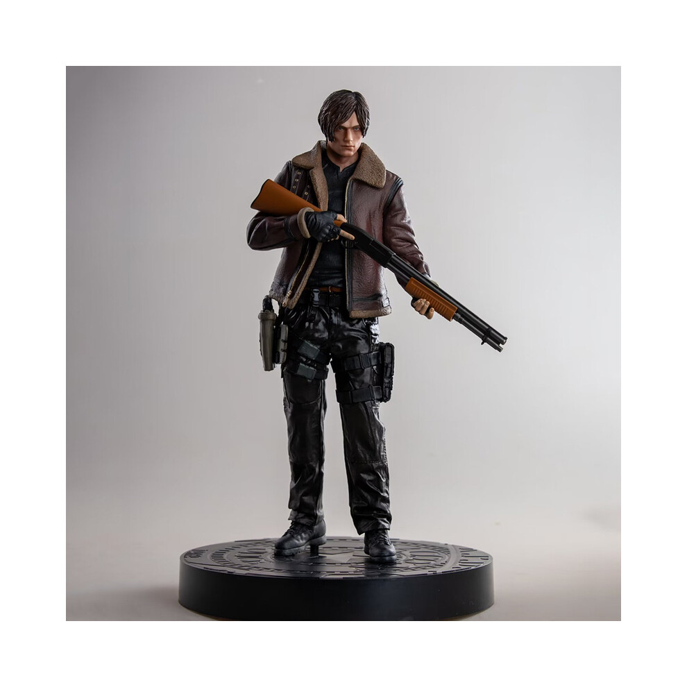 Maxpower (With Retail Box) 33Cm Resident Evil Leon S. Kennedy Gk Pvc Action Figure Biohazard Game Leon Anime Figure Statue Model