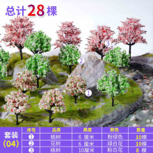 (set04 28pcs) 20-100pcs Model Trees Kit Train Artificial Miniature Tree Scenery Railroad Decoration Building Landscape