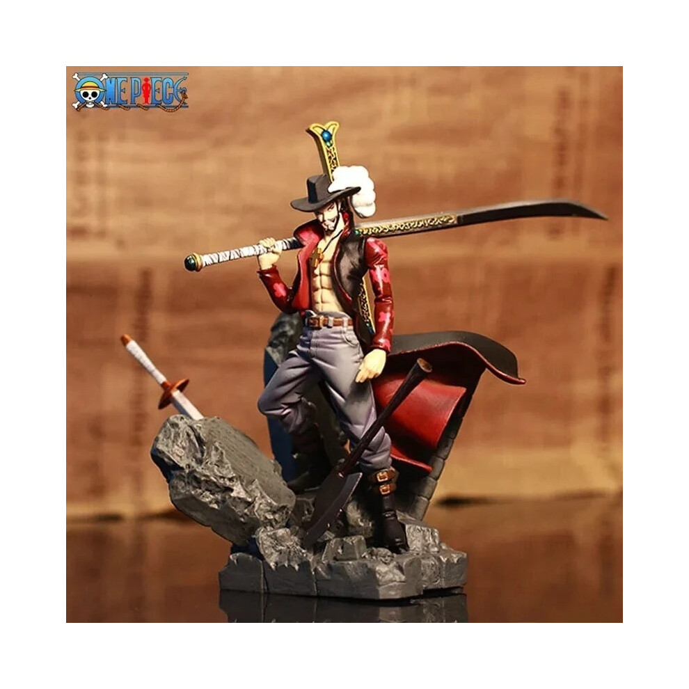 Maxpower (As Shown, No Box) One Piece Figures Eagle Eye Dracule Mihawk Anime Figure Top War Pvc Action Figure Model Toys Ornaments