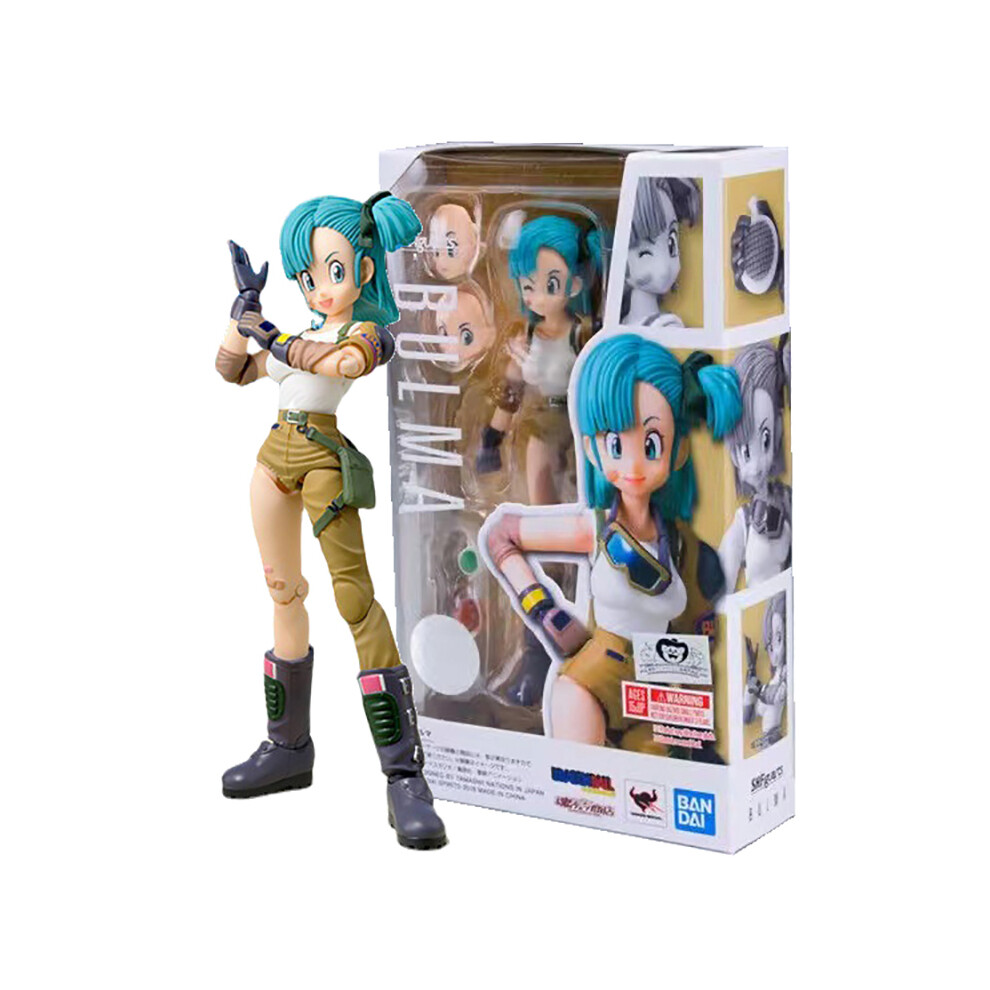 Maxpower (With Box 13.5Cm) 13.5Cm Anime Dragon Ball Figures Bulma Goku Action Figure Movable Pvc Collection Doll Shf Childhood