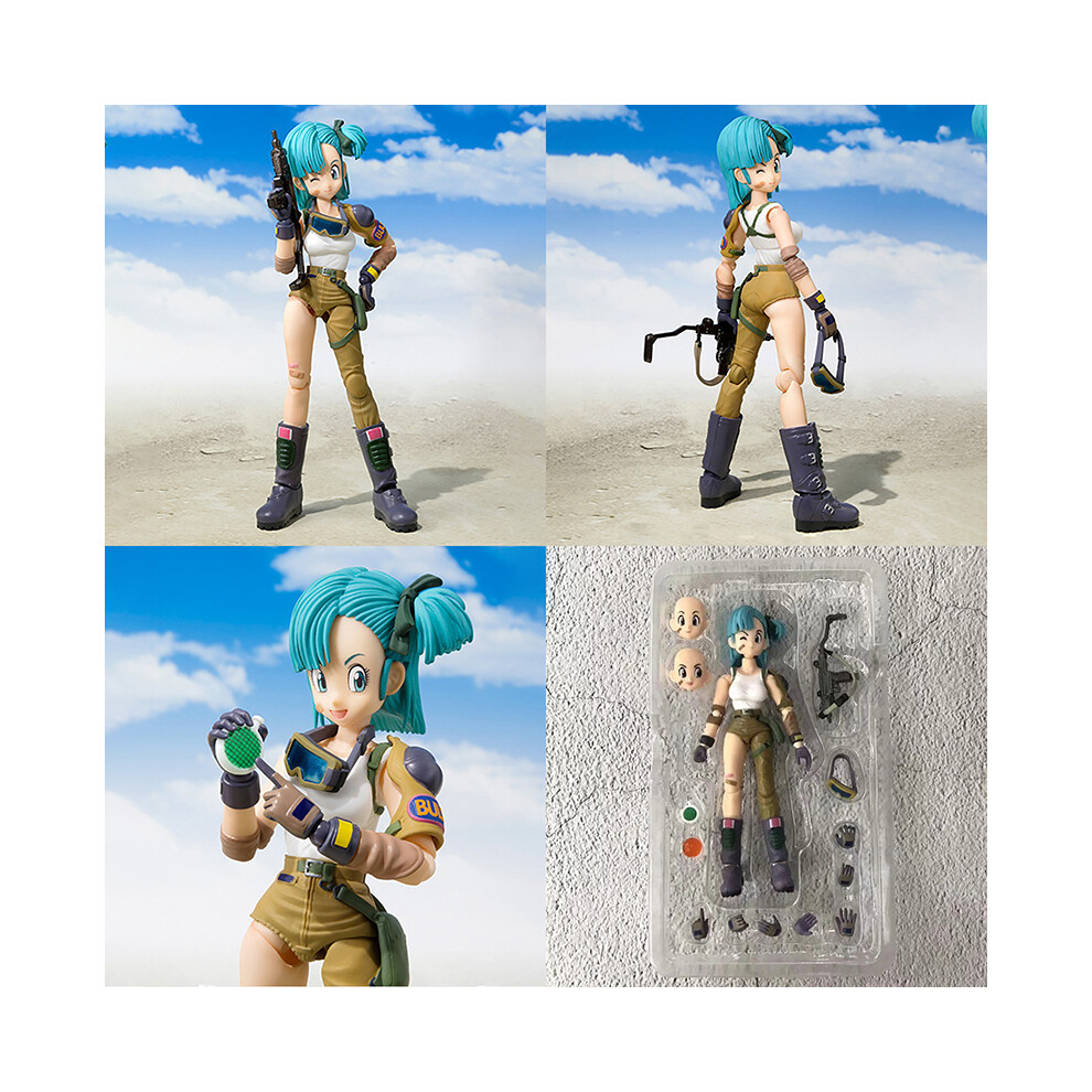 Maxpower (Without Box 13.5Cm) 13.5Cm Anime Dragon Ball Figures Bulma Goku Action Figure Movable Pvc Collection Doll Shf Childhood