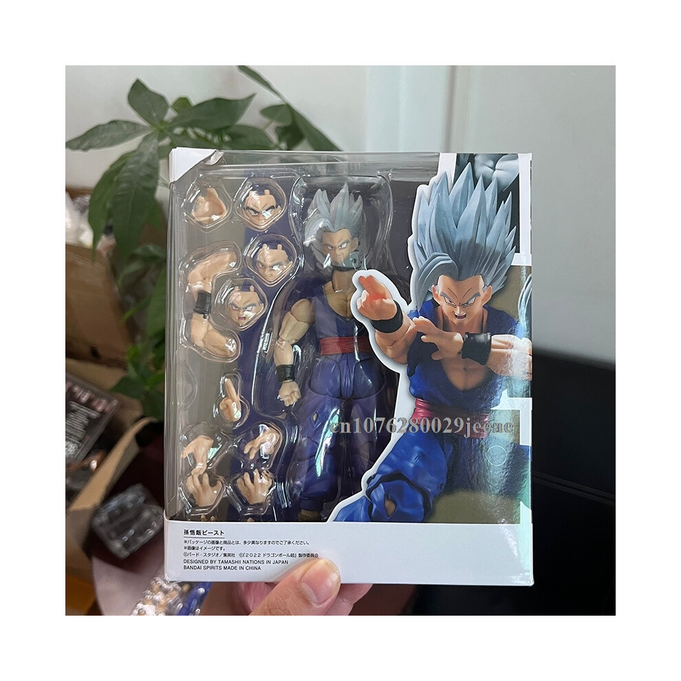 Maxpower (B, With Box) Shf Dragon Ball Son Gohan Beast Action Figure Pvc Movable Collection Doll Anime Super Saiyan Gohan Figurine