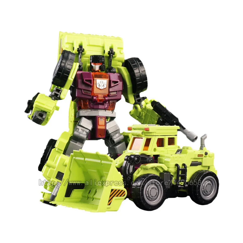 Maxpower (Nbk Green Style 2) New Nbk Devastator Toy Boy Transformation Ko G1 Robot Car Anime Action Figure Rescue Excavator Crane