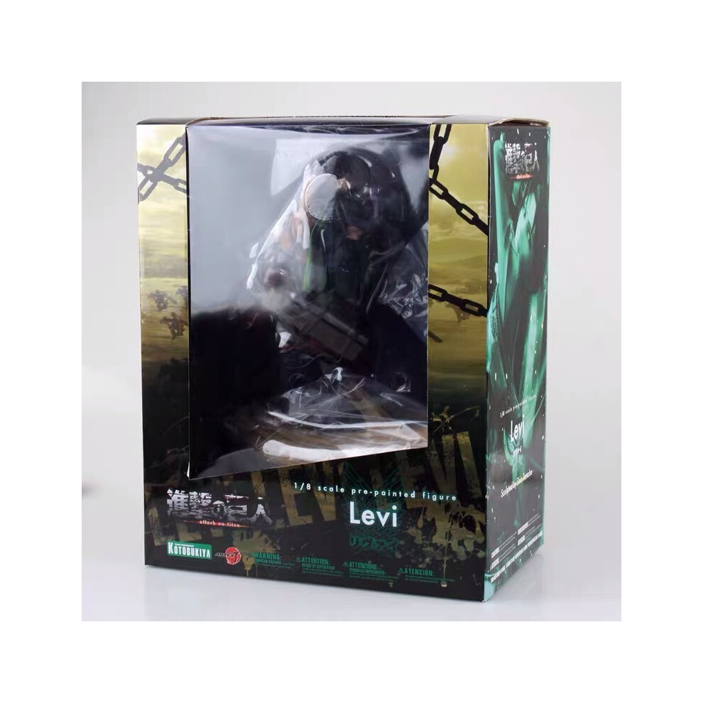 Maxpower (28Cm With Retail Box) Attack On Titans Levi Ackerman Action Anime Figura Kawai Eren Jaege Mikasa Ackerman The Armored Titan