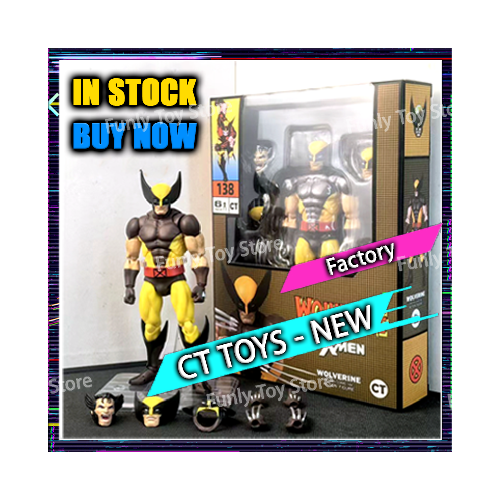 Maxpower (Wolverine 138, New-Ct Factory) Ct Toys Wolverine Mafex 096 Figure 138 Brown Comic Ver X-Men Anime Action Figure Figurine Model Customized
