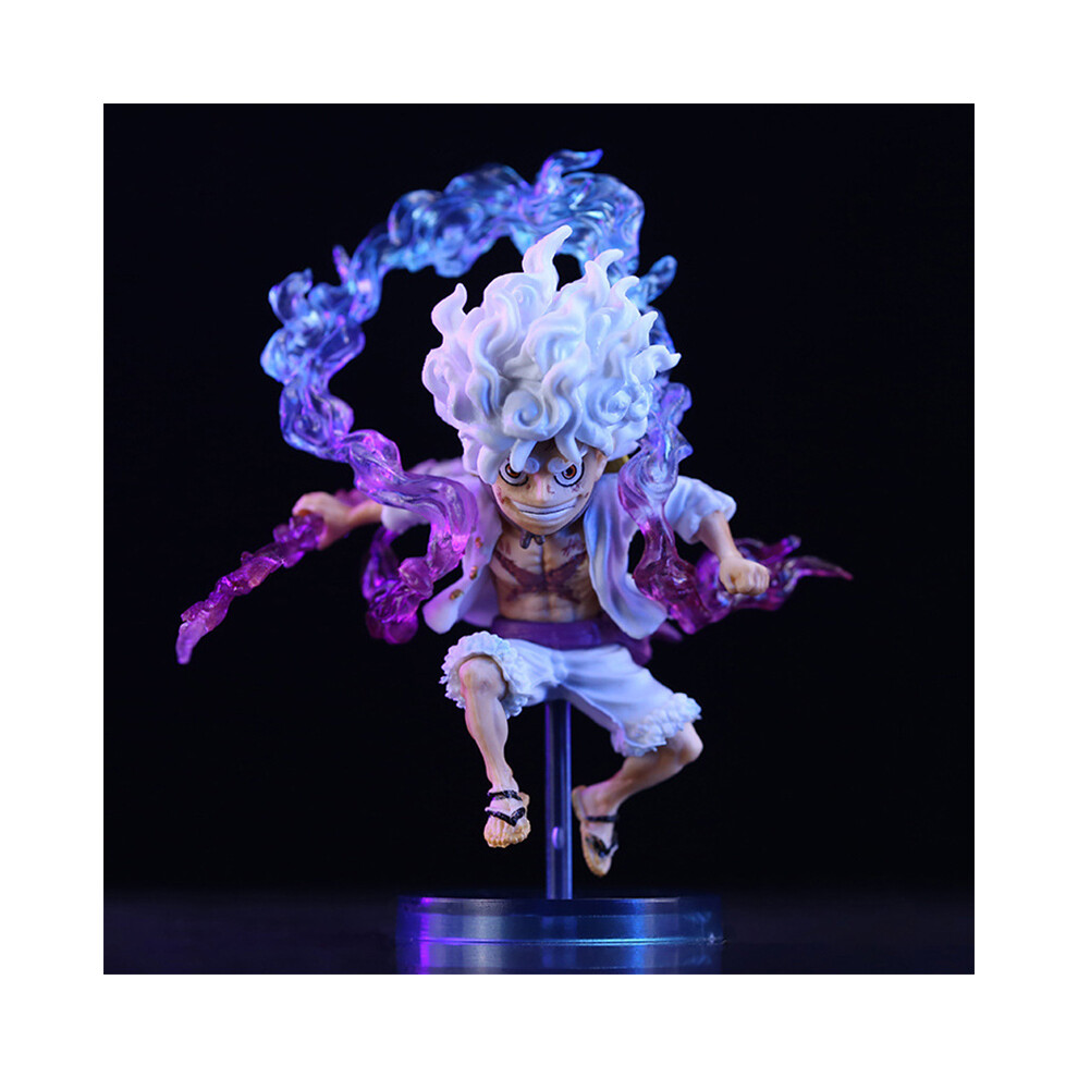Maxpower (No Box, 10Cm) Bandai 10Cm Mini One Piece Luffy Gear 5 Action Figure Sun God Nika Statue Anime Figurine Pvc Model Doll