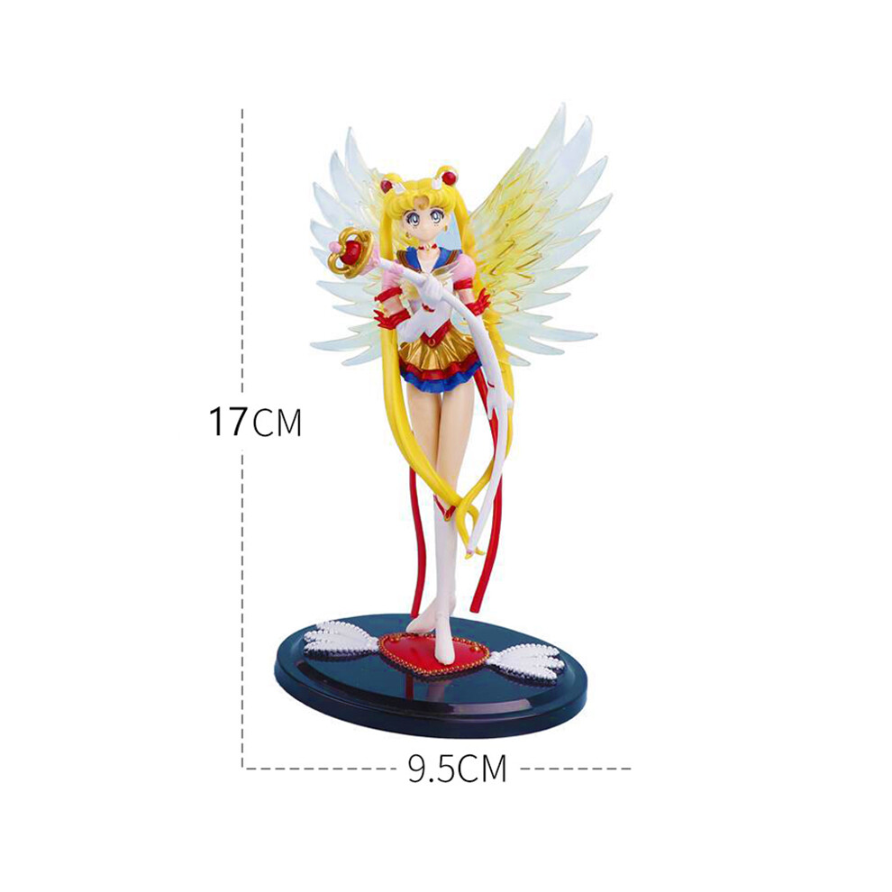 Maxpower (No.1) Anime Eternal Sailor Moon Cake Accessories Tsukino Usagi Action Figure Car Decoration Collection Doll