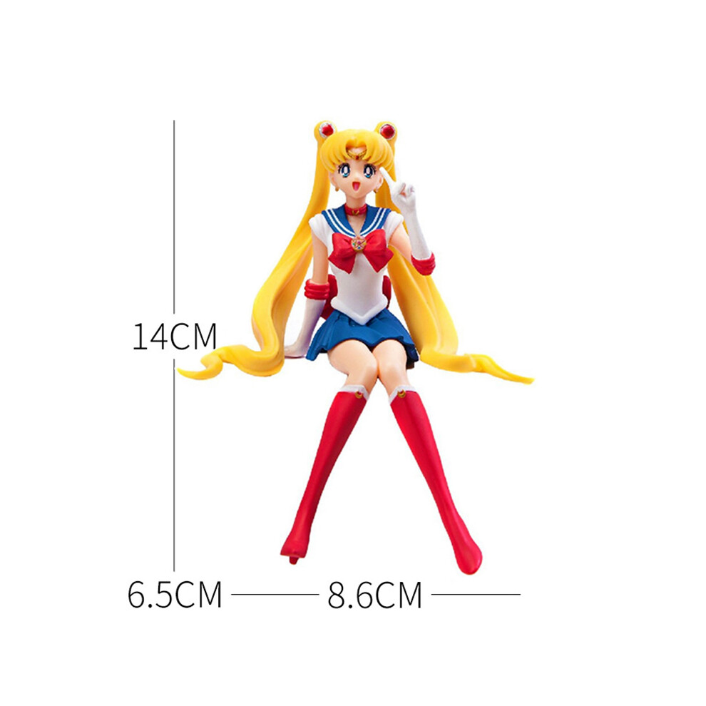 Maxpower (No.2) Anime Eternal Sailor Moon Cake Accessories Tsukino Usagi Action Figure Car Decoration Collection Doll