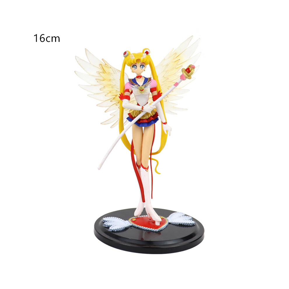 Maxpower (Chibangmeishaonv, No Box) Sailor Moon Figure Anime Cartoon Jupiter Makoto Venus Minako Tsukino Rabbit Doll Toy Little Princess