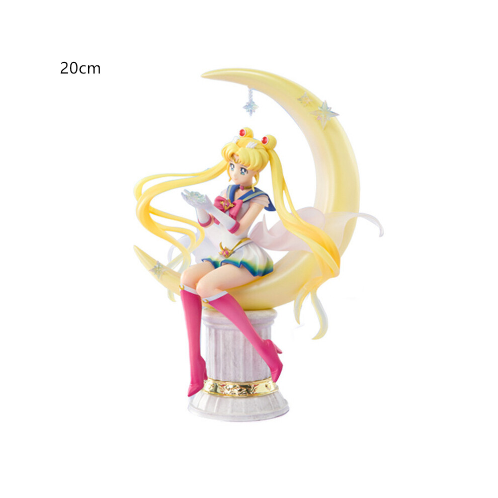 Maxpower (Yueliang, No Box) Sailor Moon Figure Anime Cartoon Jupiter Makoto Venus Minako Tsukino Rabbit Doll Toy Little Princess