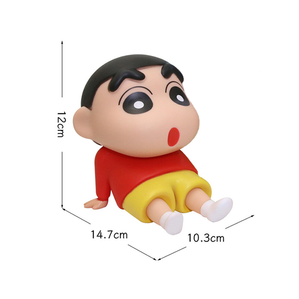 Maxpower (1Pcs No Box) Crayon Shin-Chan Anime Figure Phone Holder Kawaii Desktop Ornaments Phone Support Mini Gk Collection