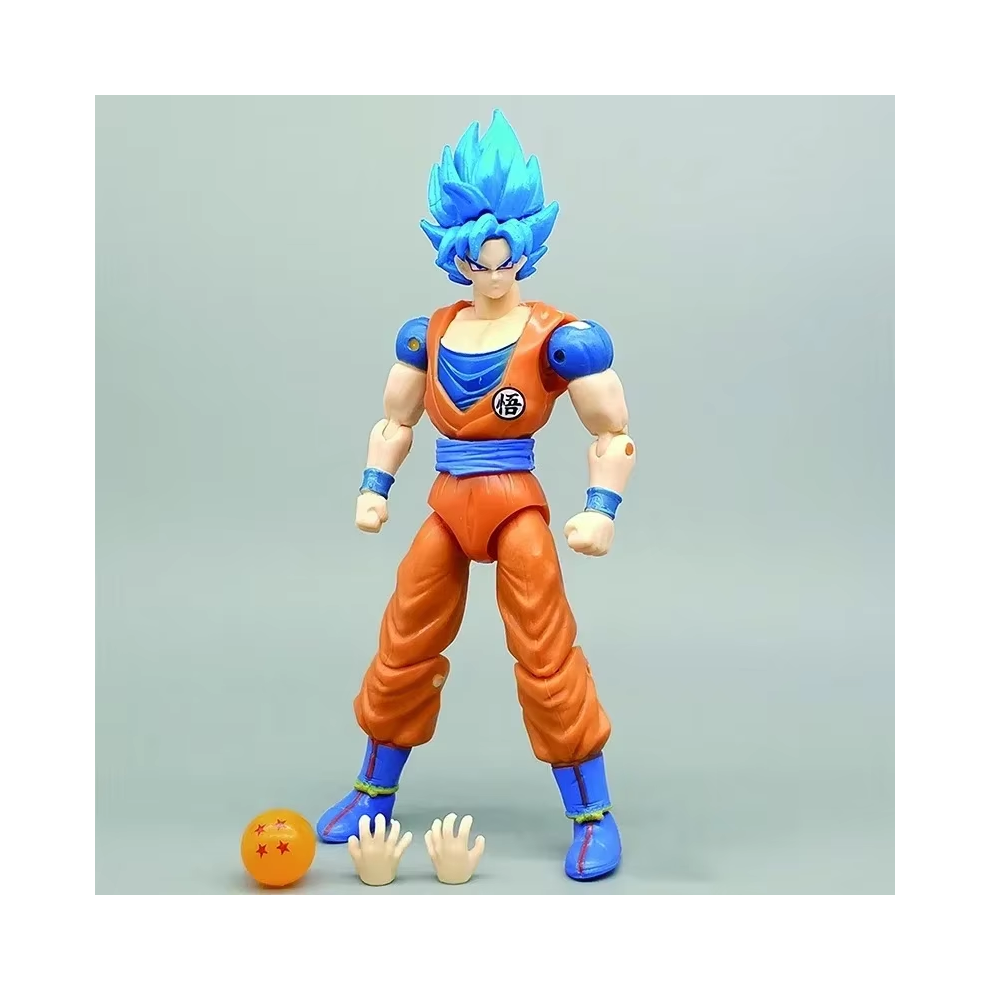 Maxpower (Blue-Goku) Bandai Anime Super Saiyan Son Goku Vegeta Anime Action Figure Model Gifts Collectible Figurines For