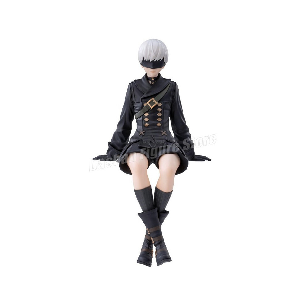 Maxpower (9S No Box 13Cm) Anime Nier:automata Yorha A No.2 Type B Action Figure Noodle Stopper 2B 9S Sitting Posture Figures Collection