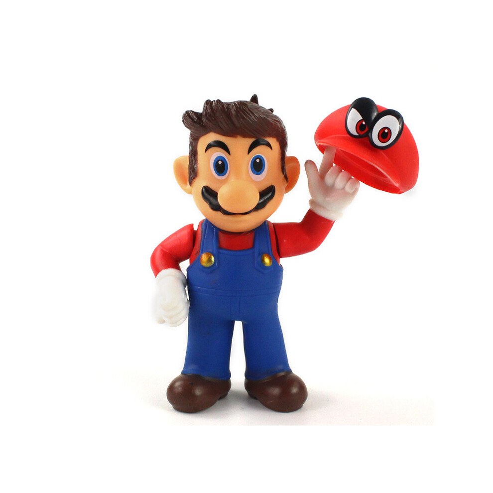 Maxpower (A09-12Cm) Game Super Mario Bros Cartoon Dolls Model Anime Figures Luigi Yoshi Mario Creative Collectible Model