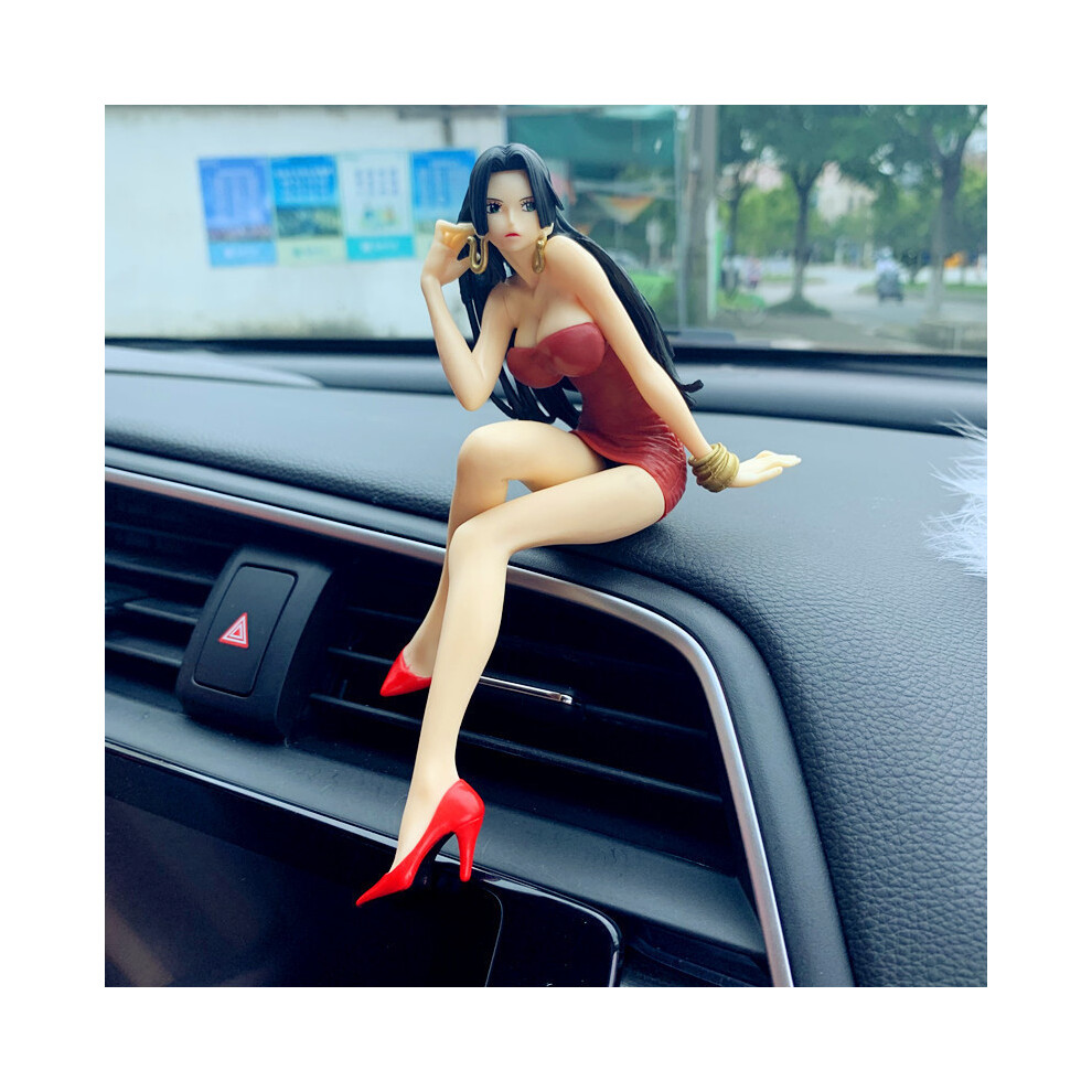 Maxpower (1) 10Cm Anime Figures One Piece Boa Hancock Sofa Dress Collection Model Kids Toys Action Figure Car Red