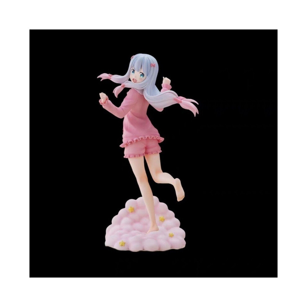 Maxpower (No Box) Japanese Kawaii Anime Figure Lzumi Sagiri 21Cm Pink Pajamas Action Figure Pvc Collection Model Dolls