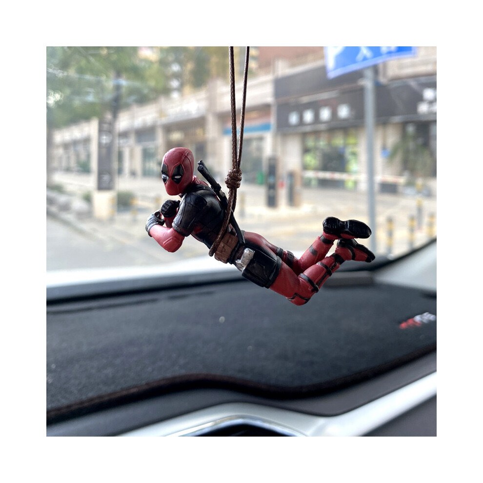 Maxpower (Flight) 2024 New Movie Deadpool 3 Q Version Action Figures Pvc Model Statue Desk Decor Doll Toy Kawaii Car Pendant