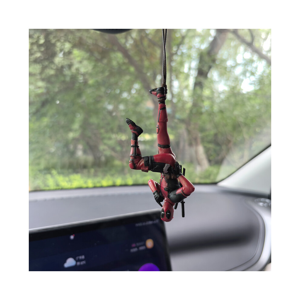 Maxpower (Handstand) 2024 New Movie Deadpool 3 Q Version Action Figures Pvc Model Statue Desk Decor Doll Toy Kawaii Car Pendant