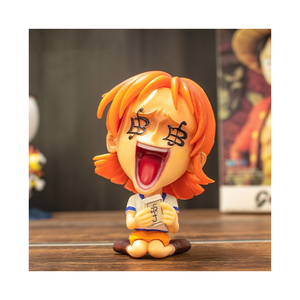 Maxpower (Namei) 9Cm Q Luffy Zoro Nami Anime One Piece Peripheral Sanji Robin Boa Hancock Ace Action Figure Toys Collection