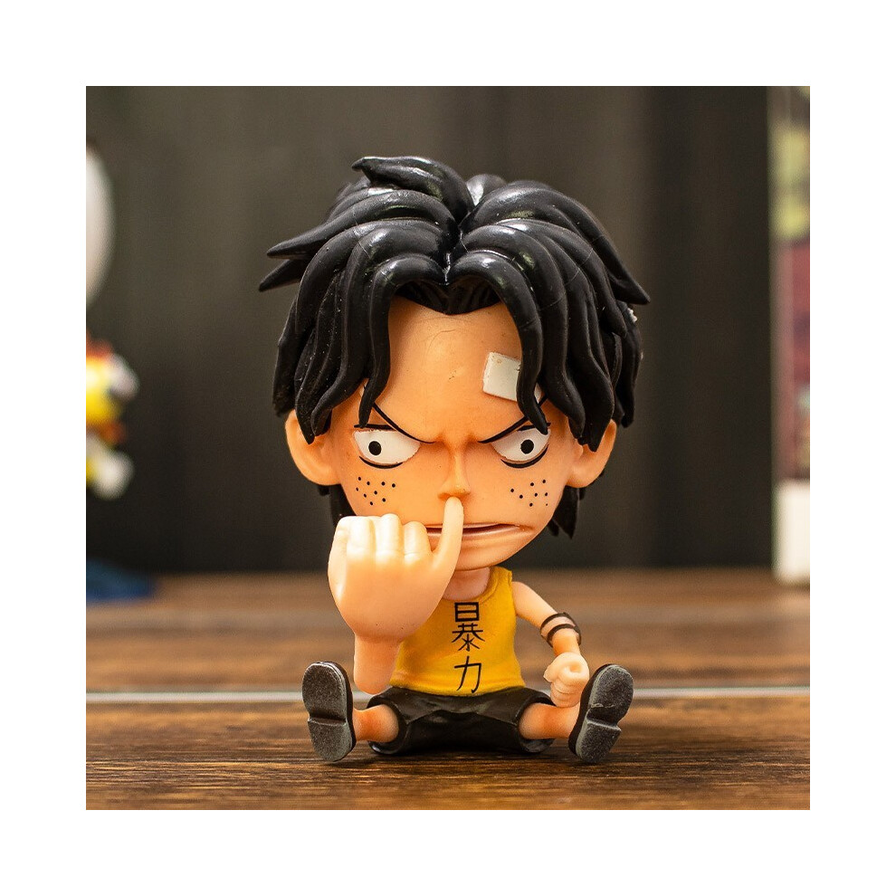 Maxpower (Aisi) 9Cm Q Luffy Zoro Nami Anime One Piece Peripheral Sanji Robin Boa Hancock Ace Action Figure Toys Collection