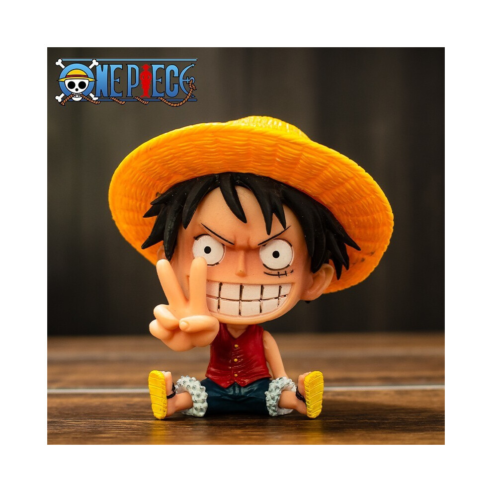 Maxpower (Lufei) 9Cm Q Luffy Zoro Nami Anime One Piece Peripheral Sanji Robin Boa Hancock Ace Action Figure Toys Collection