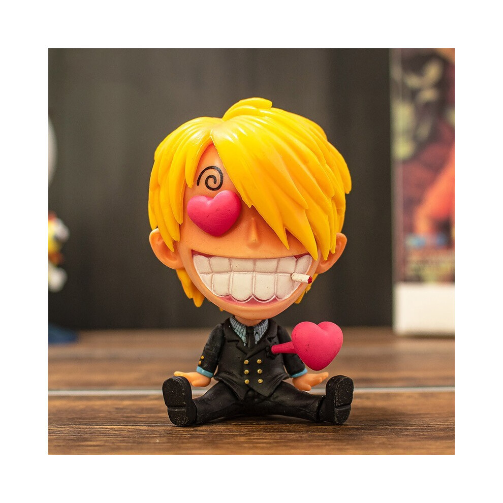 Maxpower (Shanzhi) 9Cm Q Luffy Zoro Nami Anime One Piece Peripheral Sanji Robin Boa Hancock Ace Action Figure Toys Collection