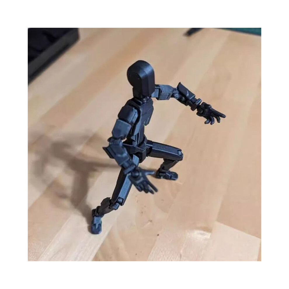 Maxpower (Black) Figures Toys Movable Robot Multi-Jointed Dummy 13 3D Printed Mannequin Action Figure Model Doll Shapeshift Black