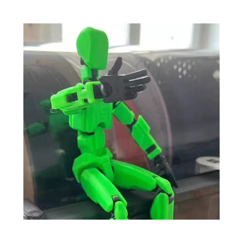 Maxpower (Green) Figures Toys Movable Robot Multi-Jointed Dummy 13 3D Printed Mannequin Action Figure Model Doll Shapeshift Green