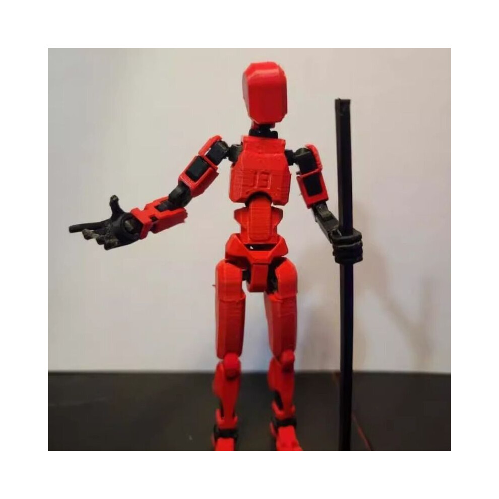 Maxpower (Red) Figures Toys Movable Robot Multi-Jointed Dummy 13 3D Printed Mannequin Action Figure Model Doll Shapeshift Red