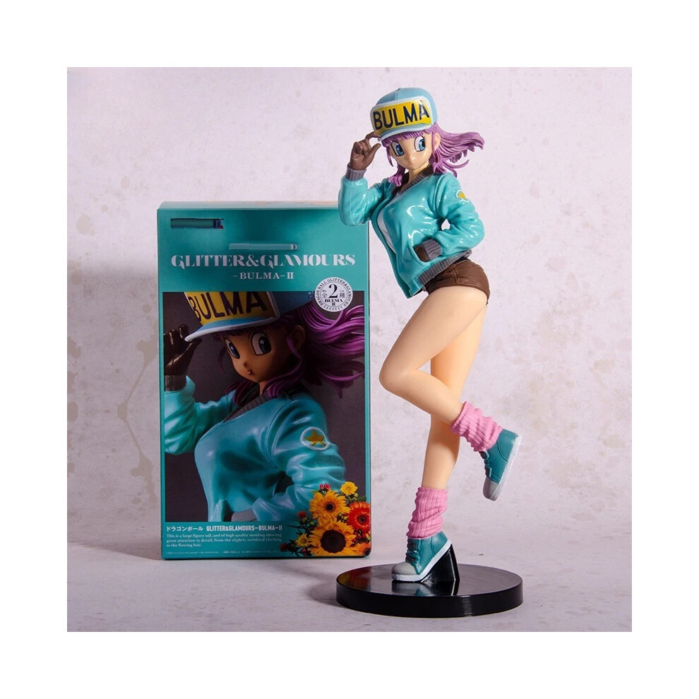 Maxpower (A, With Box) 25Cm Dragon Ball Anime Figure Bulma Glitter & Glamours Hot Girl Statue Hentai Action Figurine Ornaments